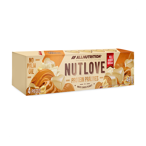 Praline proteiche - cioccolato bianco con arachidi, 1 pezzo