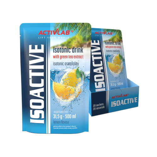 Isoactive bevanda isotonica – limone, 20 x 31,5 g