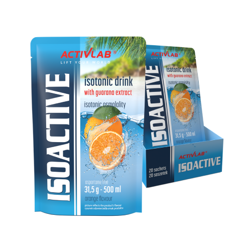 Isoactive bevanda isotonica – arancia, 20 x 31,5 g