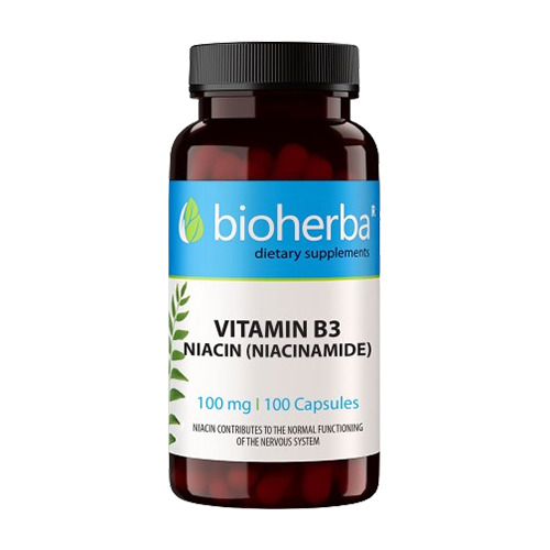 Niacina – vitamina B3, 100 capsule