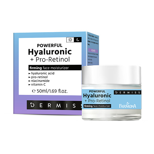 Crema idratante con acido ialuronico e pro-retinolo, 50 ml