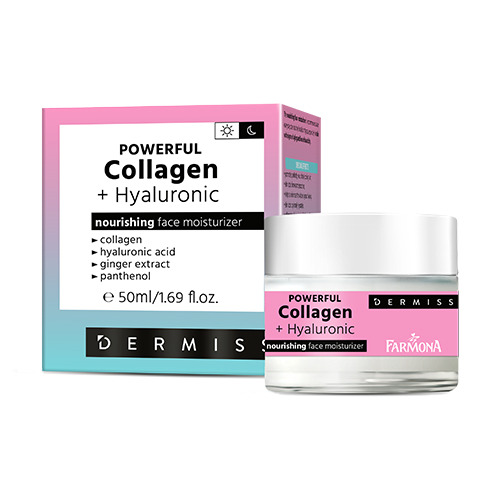 Crema idratante con collagene e acido ialuronico, 50 ml
