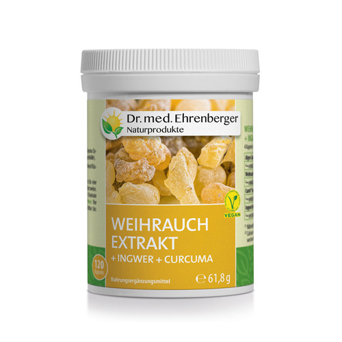 Estratto di Boswellia + zenzero + curcuma, 120 capsule