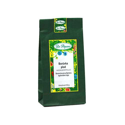 Mirtillo nero, frutti essiccati, tè, 50 g