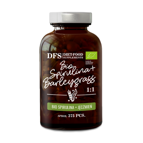 BIO Spirulina + erba d'orzo, 375 compresse