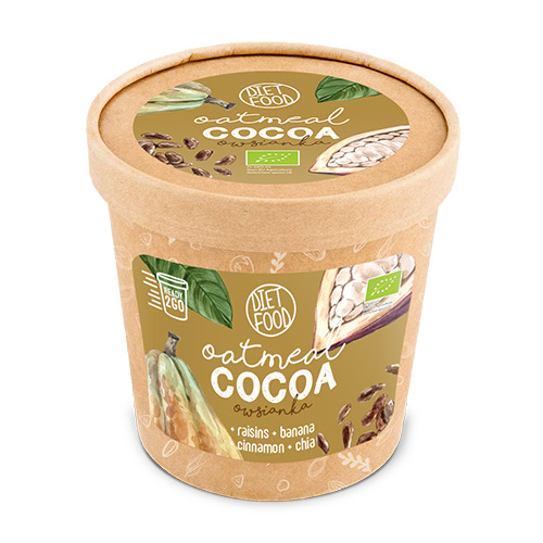 BIO Fiocchi d'avena To Go – cacao, 70 g
