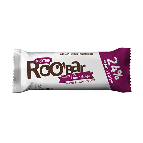 BIO Roobar barretta proteica – ciliegia & cioccolato, 40 g