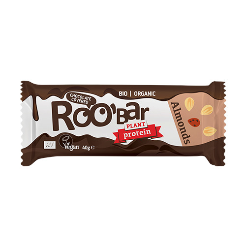 BIO Roobar barretta proteica – mandorle & cioccolato, 40 g