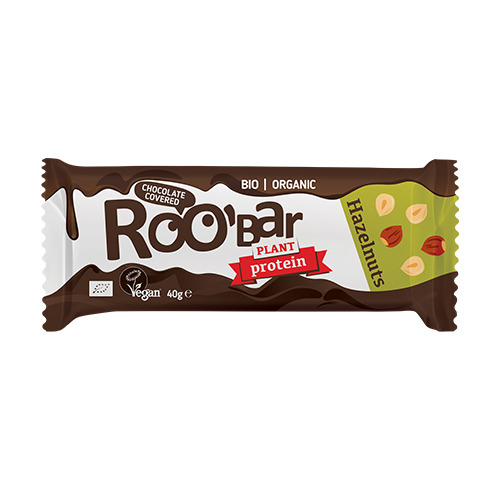 BIO Roobar barretta proteica – nocciole & cioccolato, 40 g