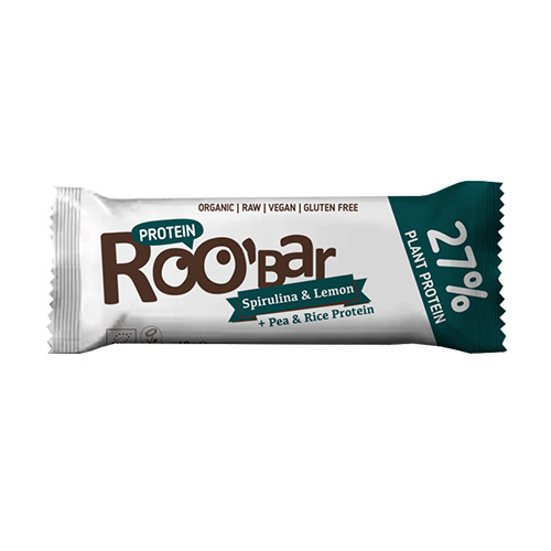 BIO Roobar barretta proteica – spirulina & limone, 40 g