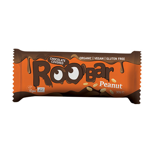 BIO Roobar barretta vegana – arachidi & cioccolato, 30 g