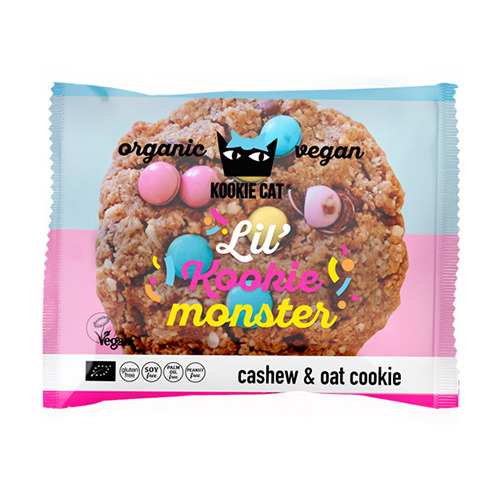 BIO biscotto Kookie Cat –  vaniglia & caramelle colorate, 50 g