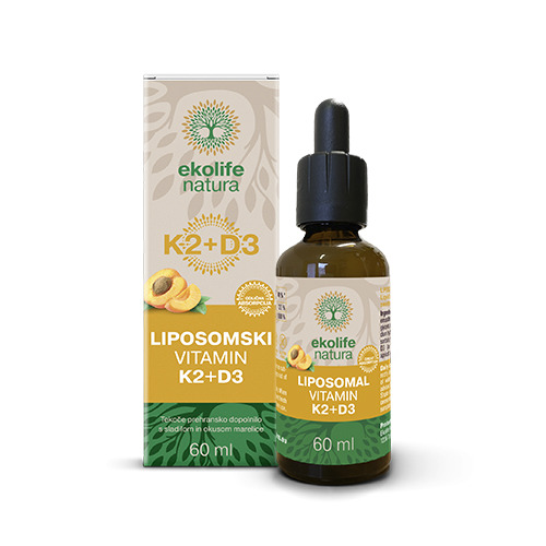 Vitamine K2 + D3 liposomiali, 60 ml