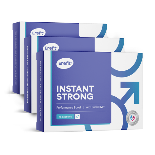 3x INSTANT STRONG – Performance Boost, complesso per uomini, totale 45 capsule