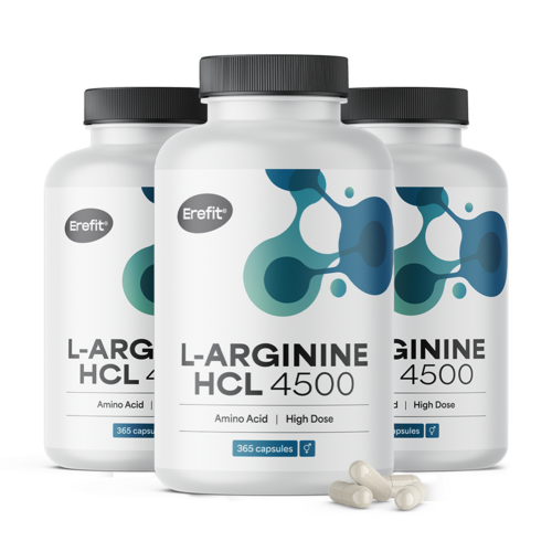 3x L-arginina HCL 4500 mg, totale 1095 capsule