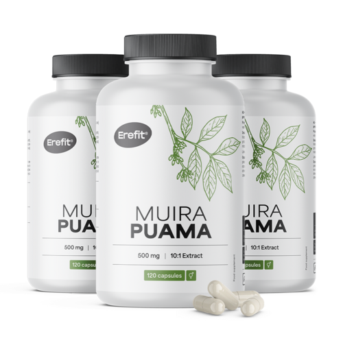 3x Muira Puama 5000 mg, totale 360 capsule