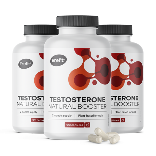 3x Testosterone - Natural Booster, totale 360 capsule