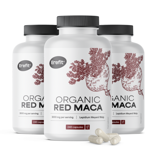 3x BIO Maca rossa 3000 mg, totale 720 capsule