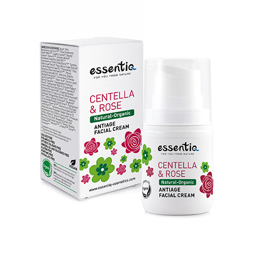 Crema viso naturale anti-age – centella asiatica & rosa, 50 ml