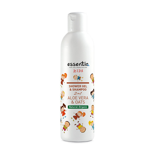 Gel doccia e shampoo naturale per bambini – aloe vera & avena, 250 ml
