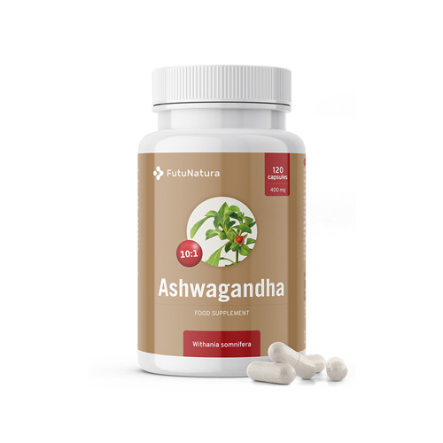 Estratto di ashwagandha 400 mg - ormoni, 120 capsule