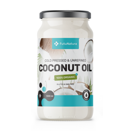 BIO Olio di cocco – spremuto a freddo, non raffinato, 1000 ml
