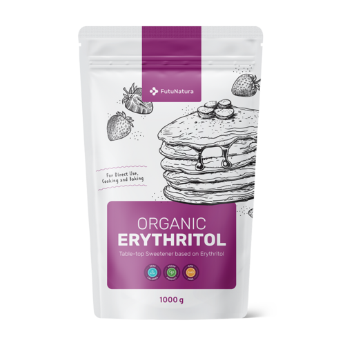 BIO Eritritolo, dolcificante naturale, 1000 g