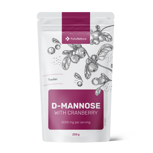 D-mannosio con mirtillo rosso, 250 g