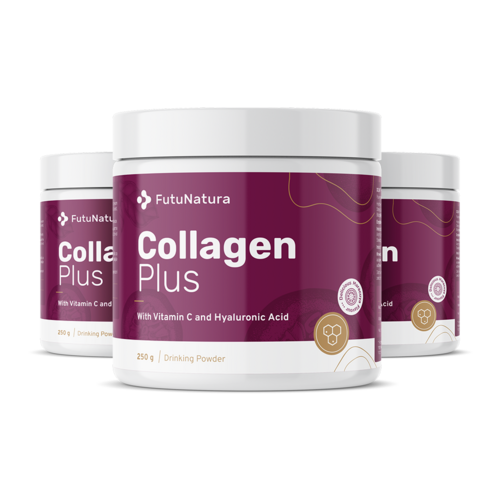 3x Collagene + vitamina C + acido ialuronico, totale 750 g