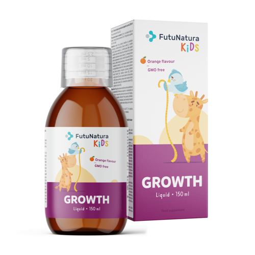 GROWTH – Integratore in forma liquida per bambini durante il periodo di crescita, 150 ml