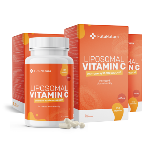 3x Vitamina C liposomiale 1200 mg, totale 540 capsule