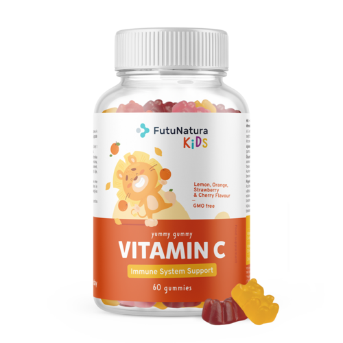 VITAMINA C – Caramelle gommose per bambini, 60 caramelle gommose