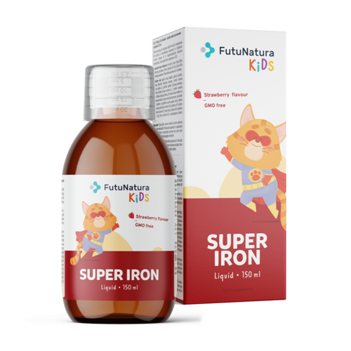 Super Iron: Ferro + vitamine B – Integratore in forma liquida per bambini, 150 ml