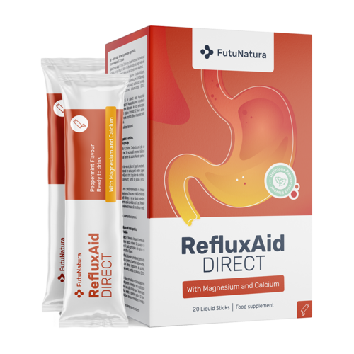 RefluxAid DIRECT - bevanda per l'acidità gastrica, 20 bustine