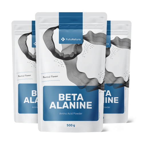 3x Beta-alanina in polvere, totale 1500 g