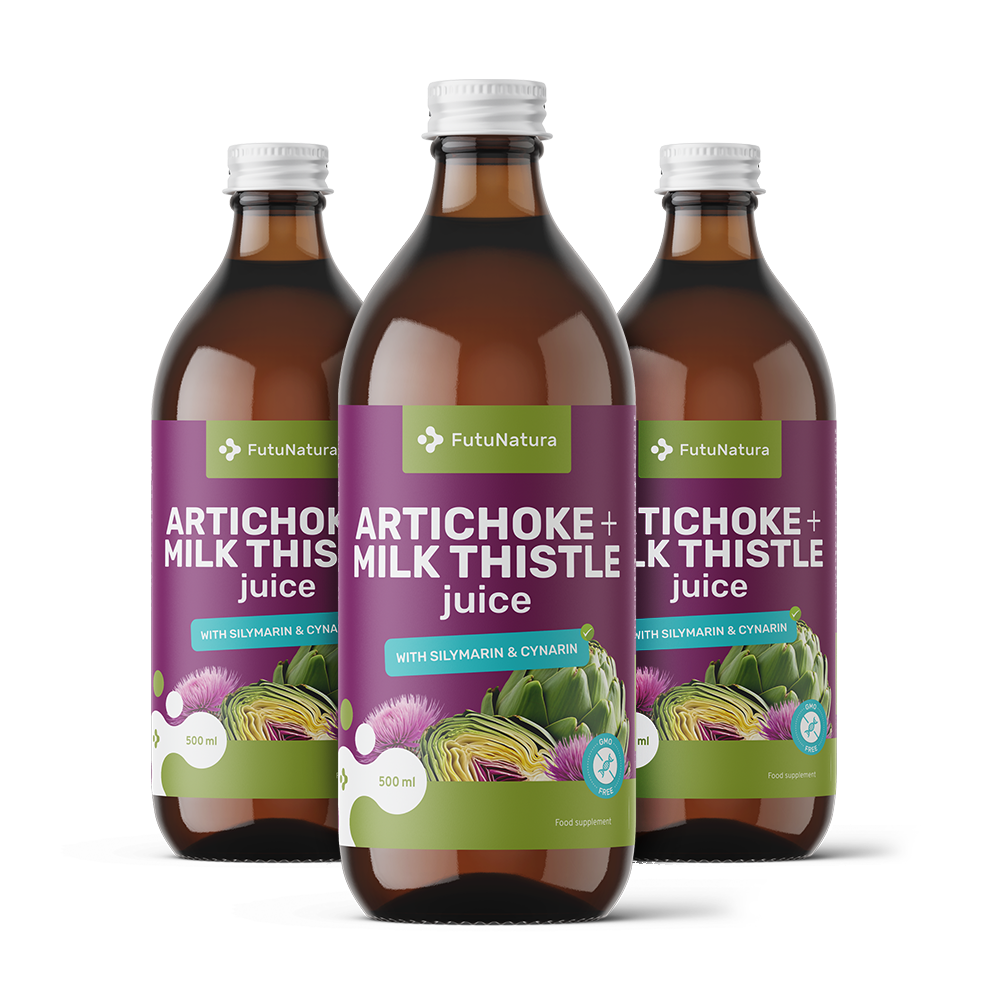 Succo di carciofo e cardo mariano