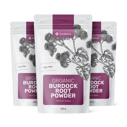 3x BIO Bardana maggiore – radice in polvere, totale 750 g