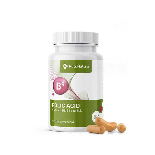 Acido folico (folato B9) - gravidanza e allattamento, 30 capsule