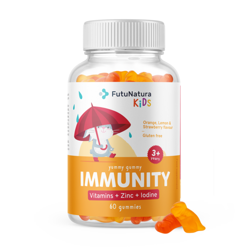 IMMUNITY – Caramelle gommose per bambini per il sistema immunitario, 60 caramelle gommose