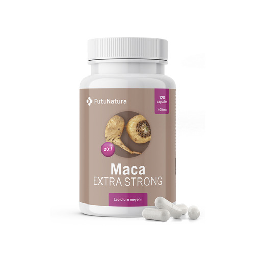 Maca 20:1 Extra Strong  - energia e potere sessuale, 120 capsule