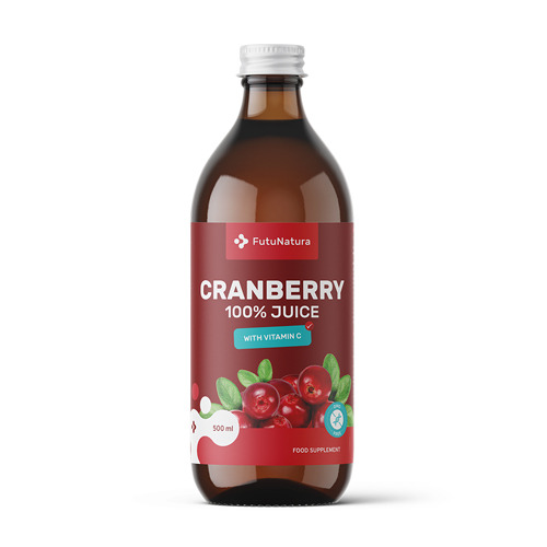 100% succo di mirtillo rosso - vescica e vie urinarie, 500 ml