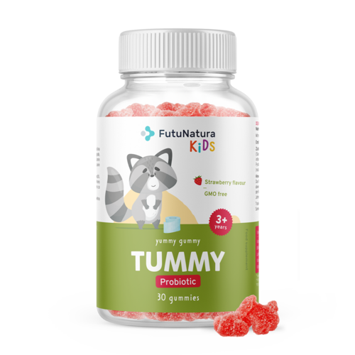 TUMMY - Caramelle gommose per bambini per la digestione, 30 caramelle gommose