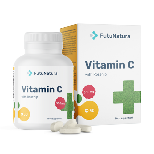 Vitamina C con rosa canina - difese immunitarie, 50 compresse