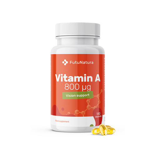 Vitamina A 800 µg, 180 capsule morbide
