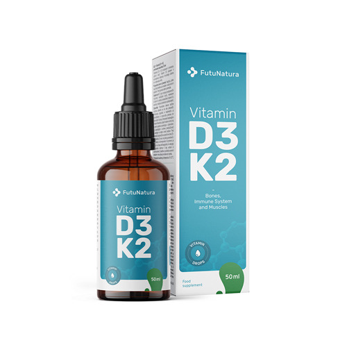 Vitamine D3 + K2 – in gocce, 50 ml