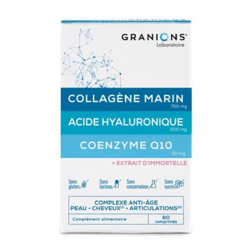 Coenzima Q10 + collagene + acido ialuronico, 60 compresse