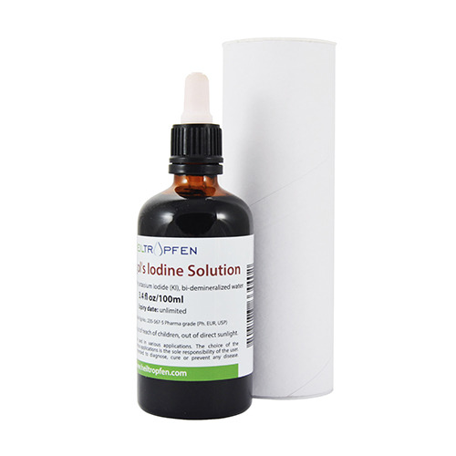 Soluzione di Lugol 5% con pipetta, 100 ml