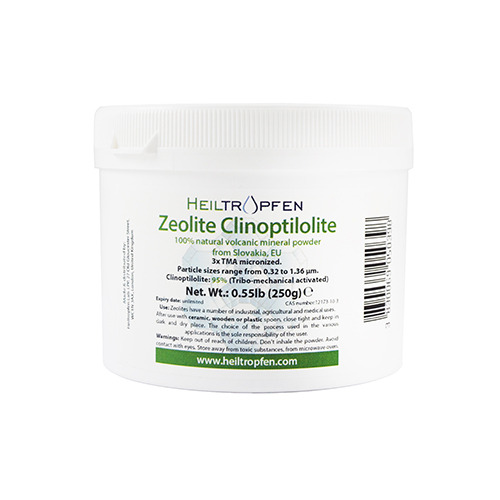 Zeolite clinoptilolite in polvere - 3x TMA micronizzato, 250 g