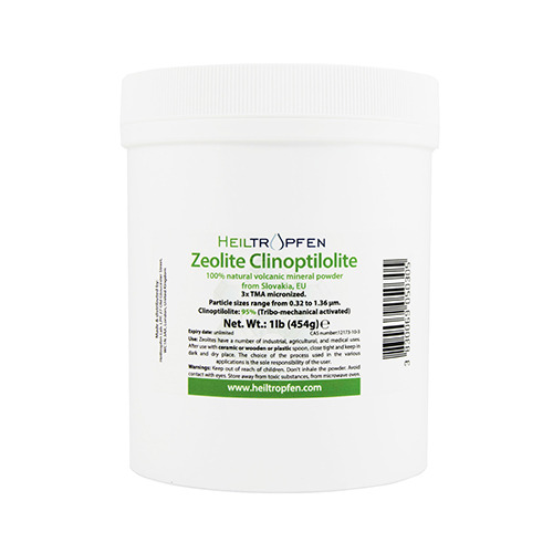 Zeolite clinoptilolite in polvere - 3x TMA micronizzato, 454 g