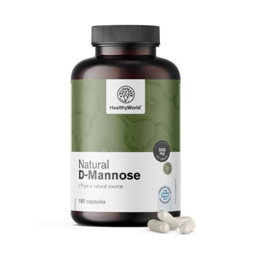 D-mannosio naturale 1500 mg, 180 capsule